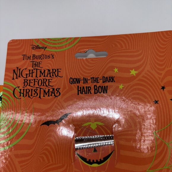 Lot of 2 The Nightmare Before Christmas Girls Hair Bow Clip Halloween Jack Zero - Picture 5 of 5
